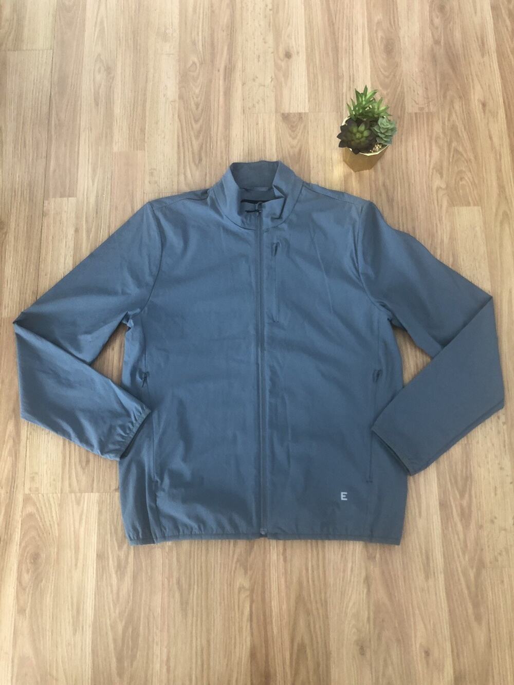 Everlane Sport Soft-Shell Jacket Sea Storm Full Zip Jacket Mens SIZE SMALL
